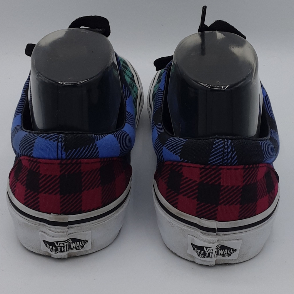 Vans Unisex Tartan Plaid Print Lace Up Skateboard Sneaker. - Picture 5 of 13